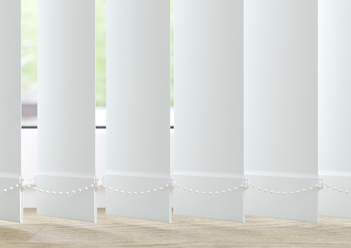 Trinity (FR Blackout), Milk White - Vertical Blind - Image 4